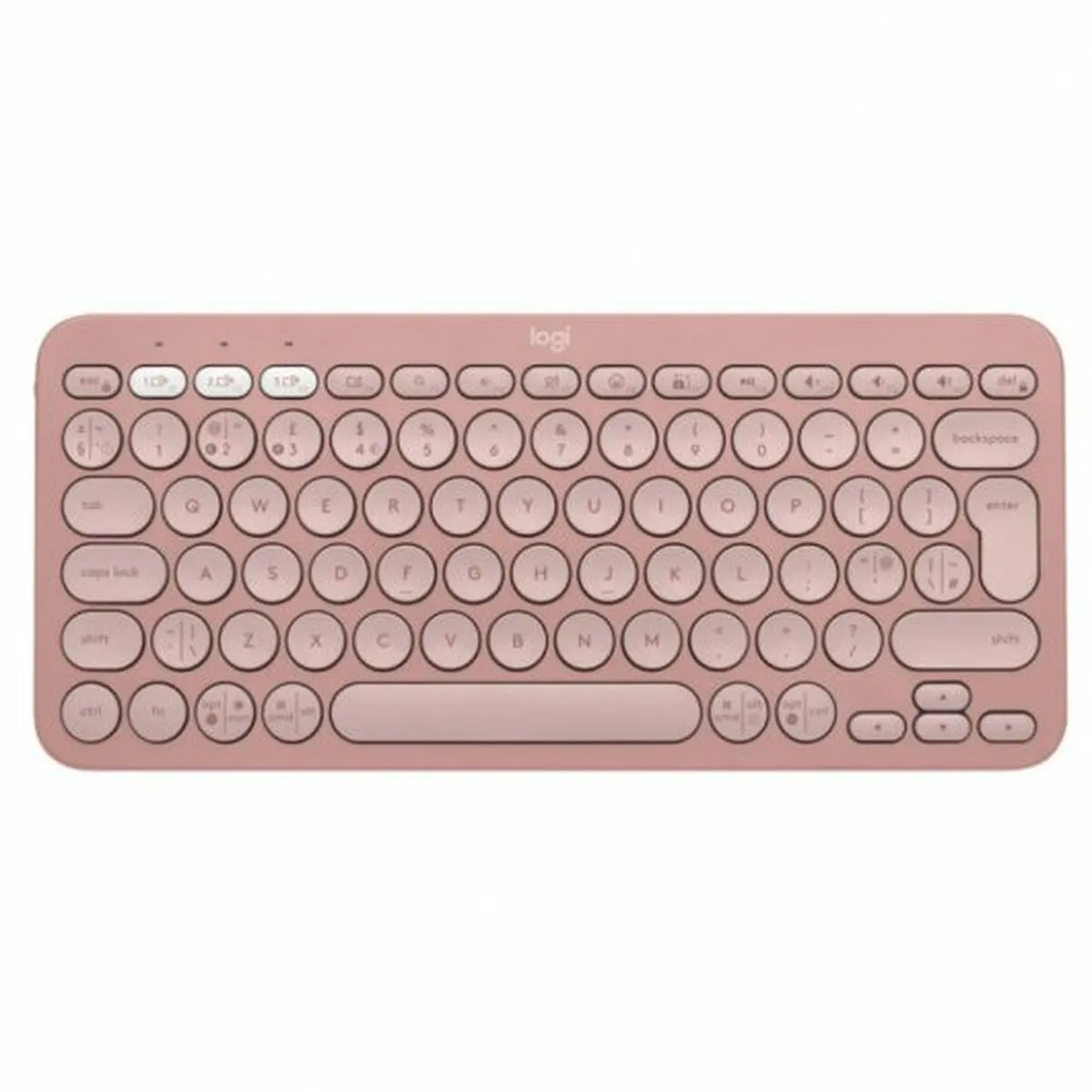 Tastiera Wireless Logitech Pebble Keys 2 K380s Qwerty in Spagnolo Rosa