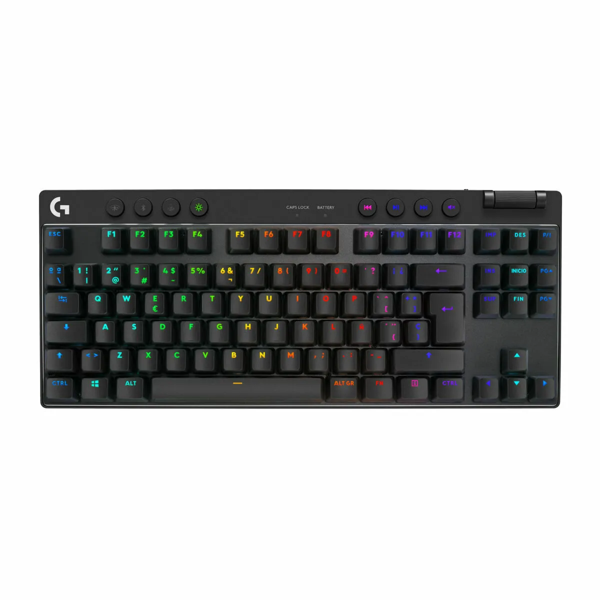 Tastiera Logitech G PRO X TKL LIGHTSPEED Qwerty in Spagnolo Nero