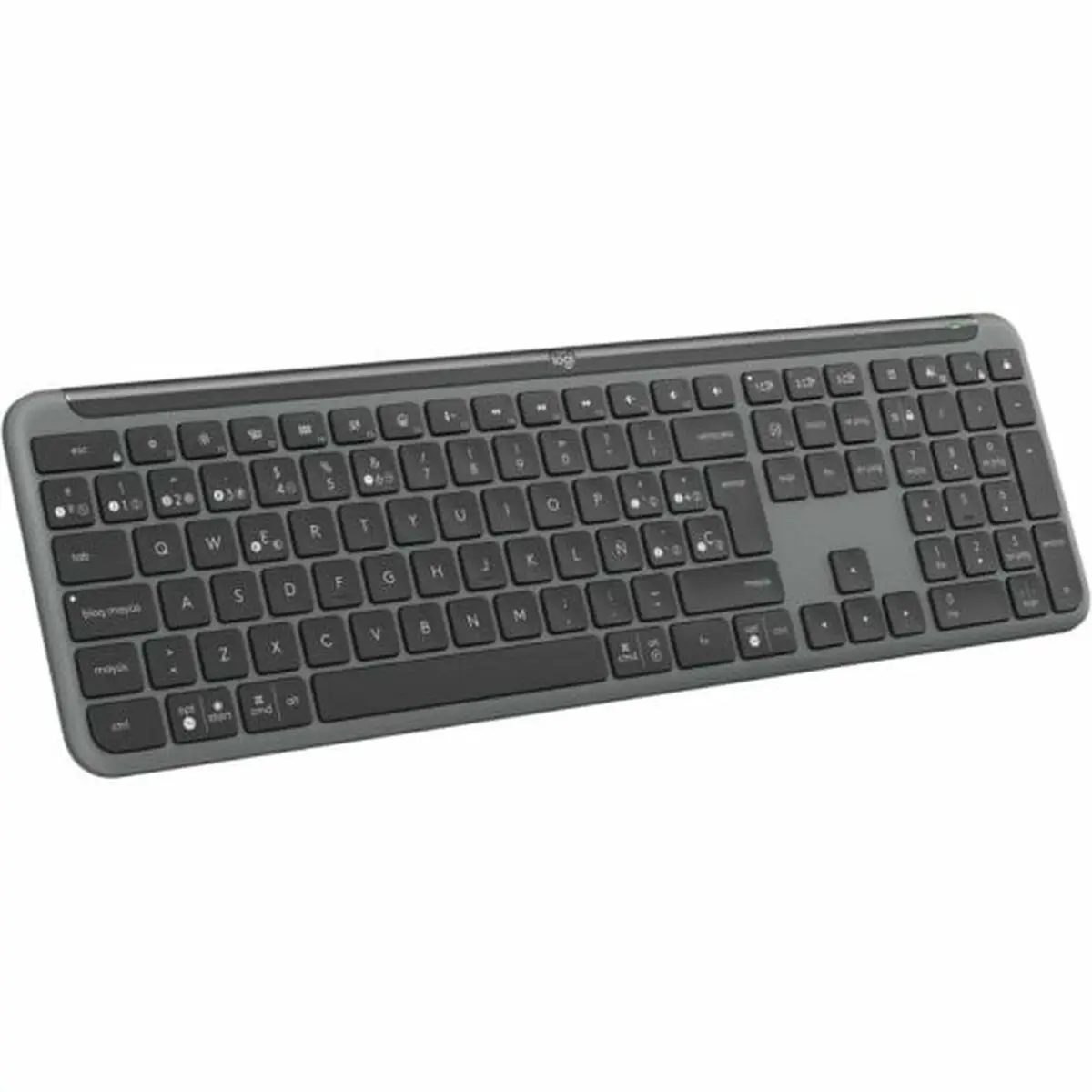 Tastiera Logitech Grigio Qwerty in Spagnolo QWERTY