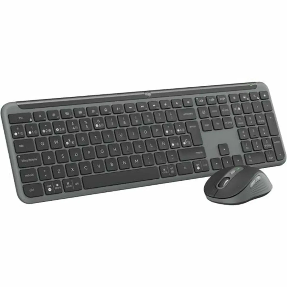 Tastiera Logitech Grigio Qwerty in Spagnolo QWERTY