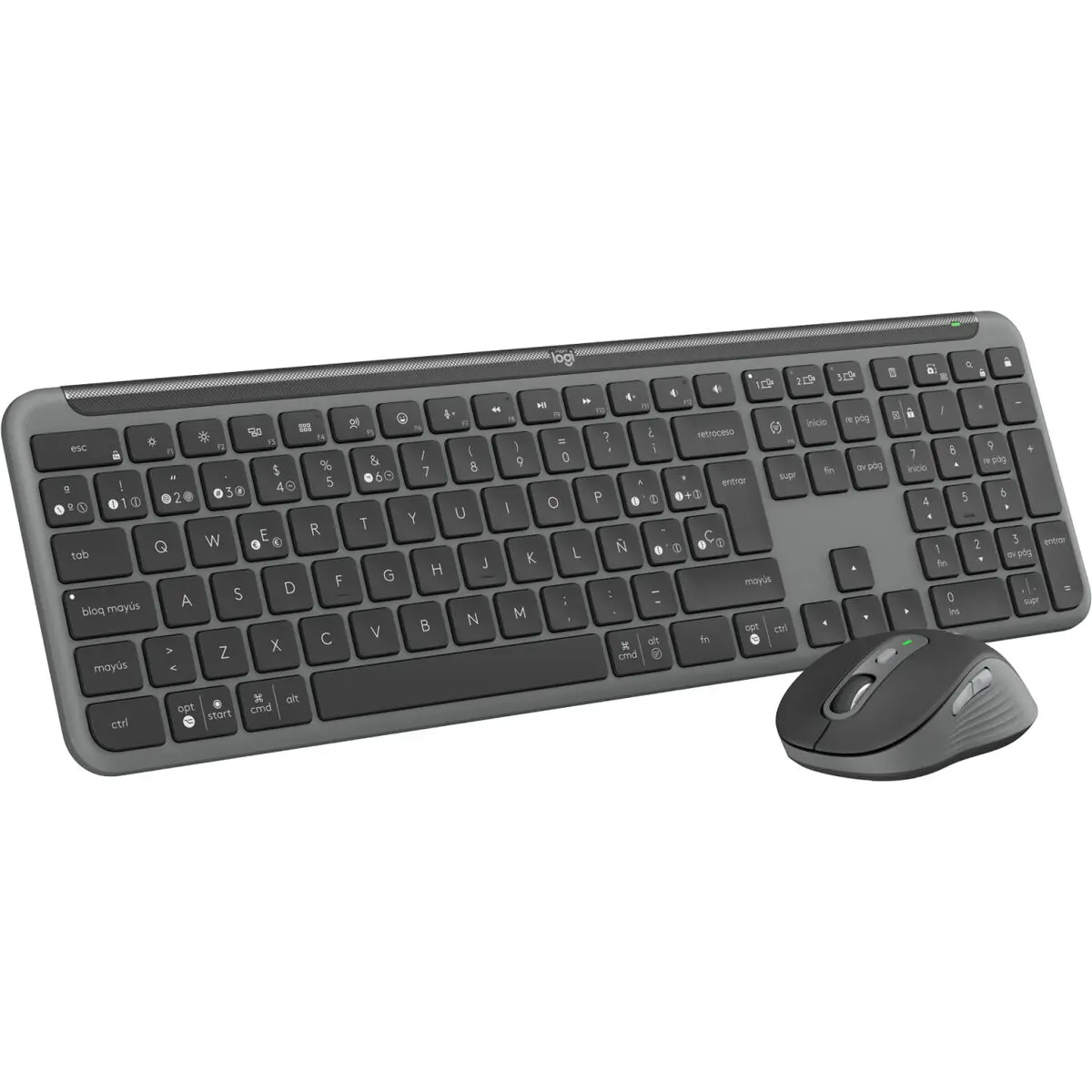 Tastiera e Mouse Logitech MK950 Grafite Qwerty in Spagnolo