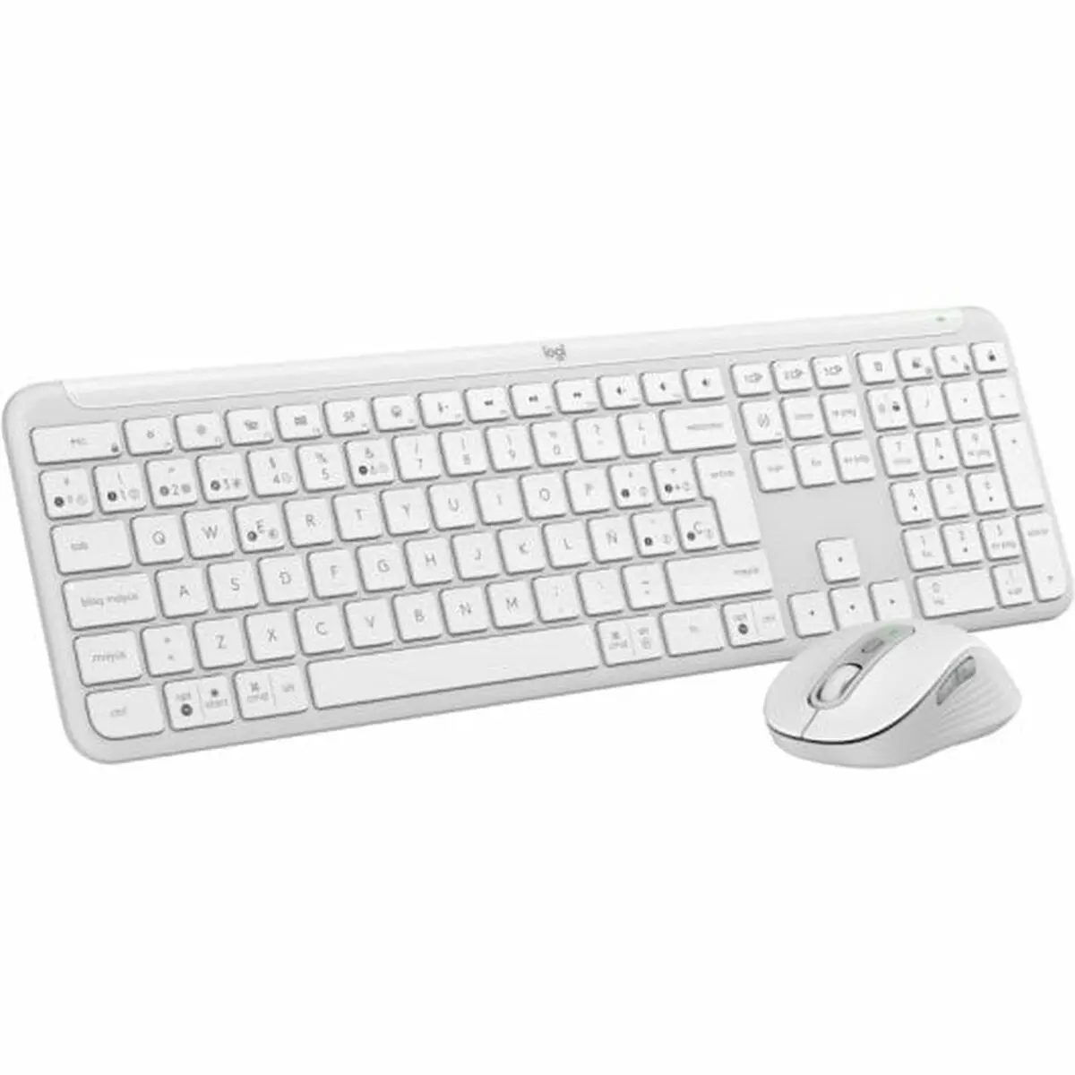 Tastiera Logitech Bianco Qwerty in Spagnolo QWERTY