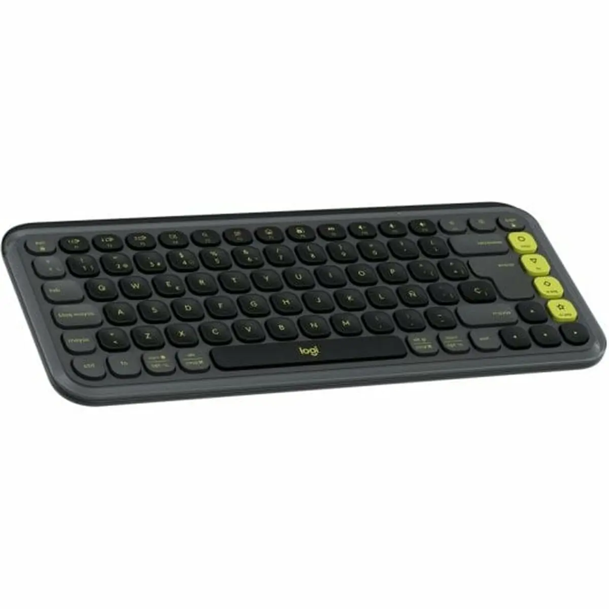 Tastiera Wireless Logitech Grigio Qwerty in Spagnolo QWERTY