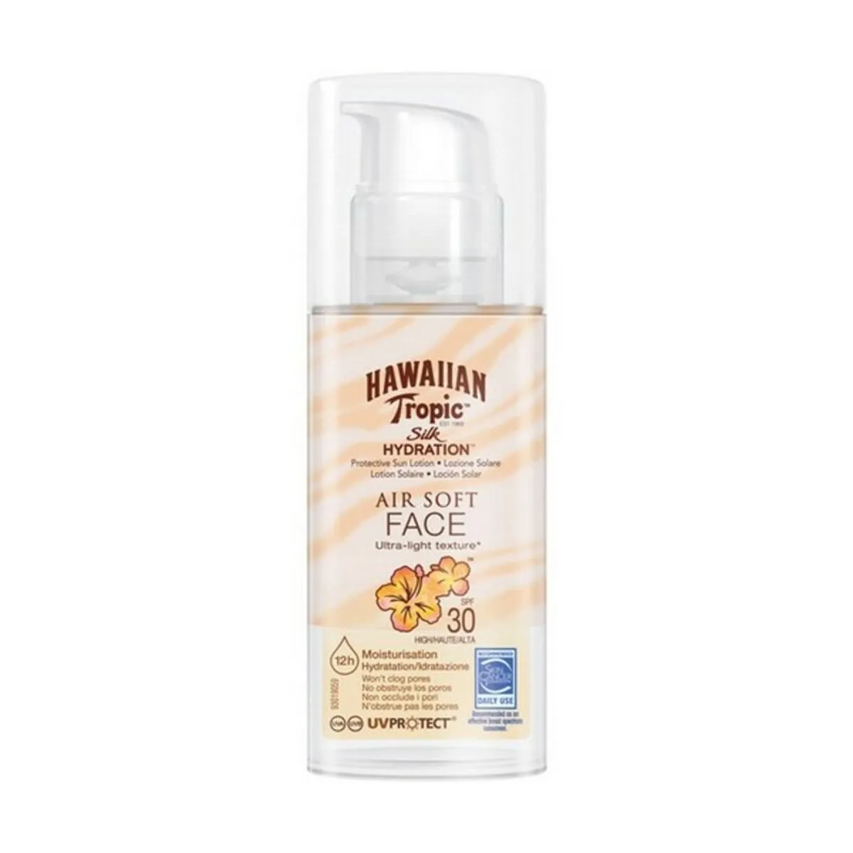 Protezione Solare Viso Silk Air Soft Hawaiian Tropic Silk Air Soft Face Spf 30 50 ml Spf 30