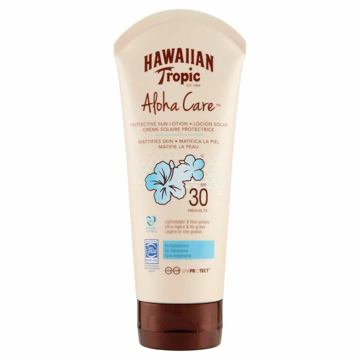 Lozione Solare Hawaiian Tropic Aloha Care SPF 30 Matificante (180 ml)