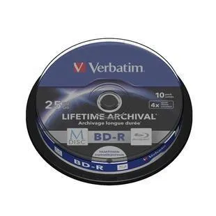 M-DISC BD-R -25GB-4X SPINDLE 10