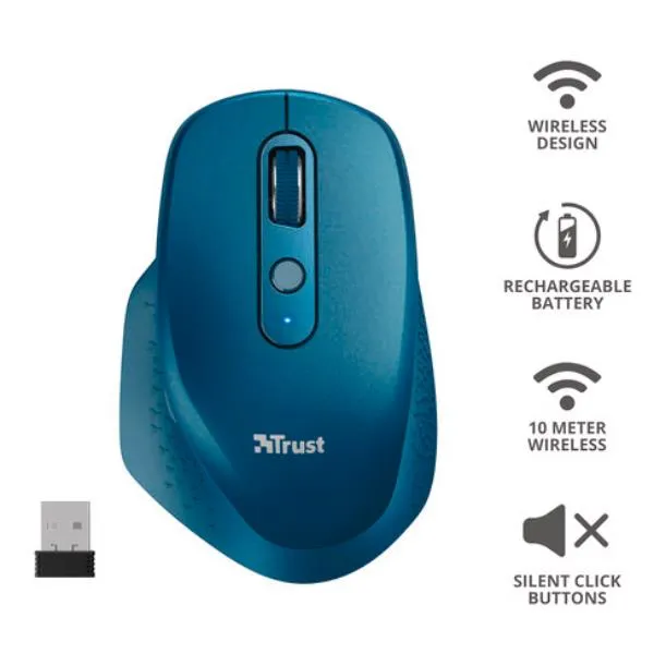 OZAA RECHARGEABLE S MOUSE BLUE