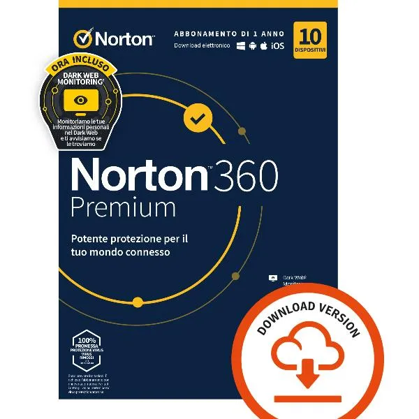 NORTON 360 PREMIUM 10DEV 12M ESD