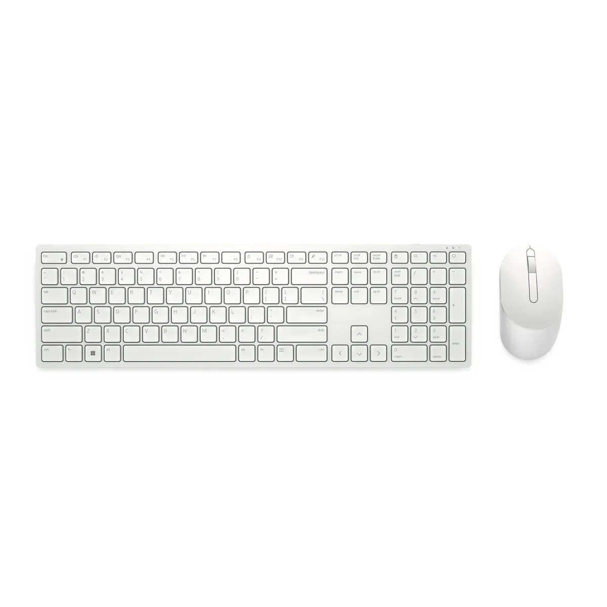 Tastiera Dell KM5221W-WH-SPN Bianco Nero Qwerty in Spagnolo