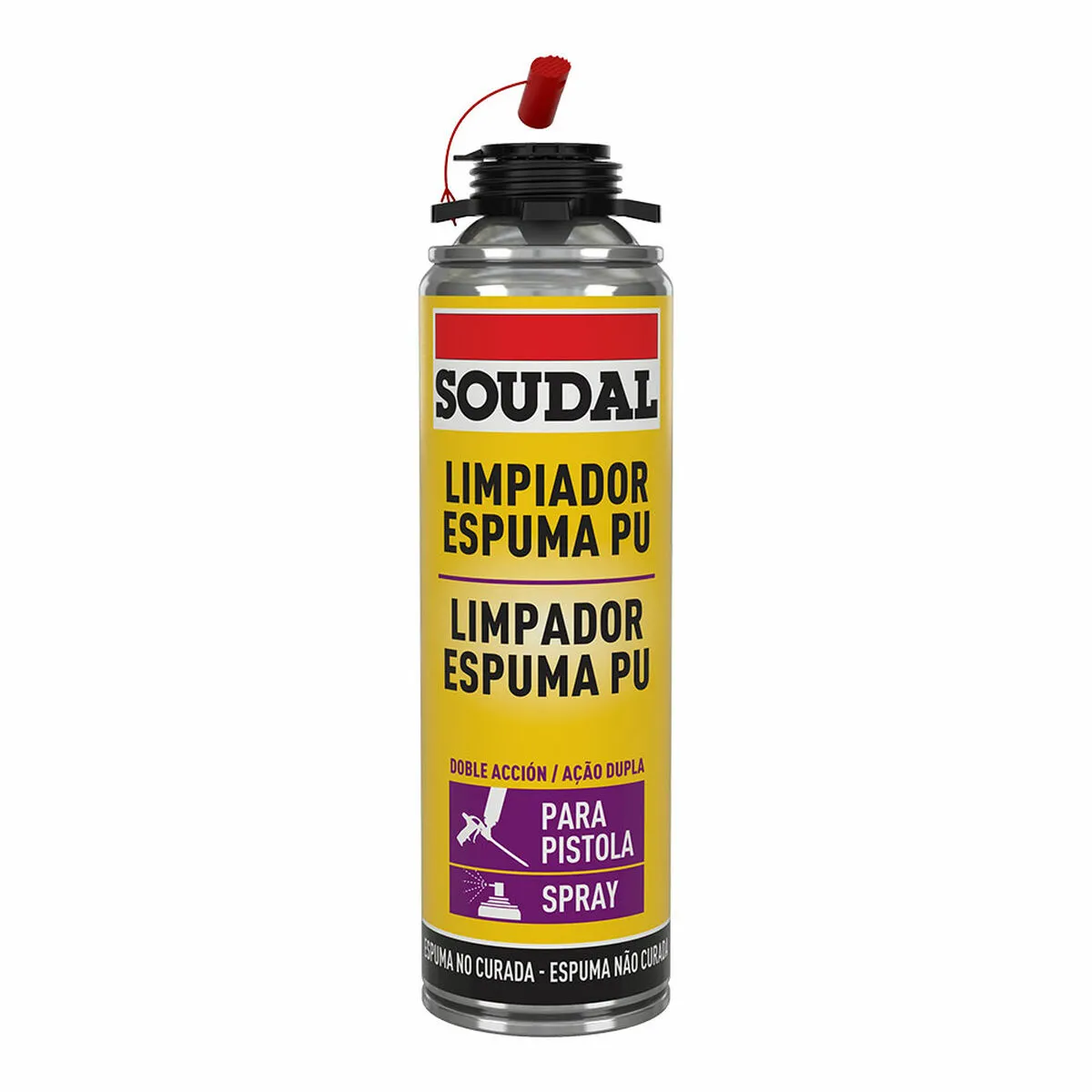 Detergente per schiuma di poliuretano Soudal 500 ml