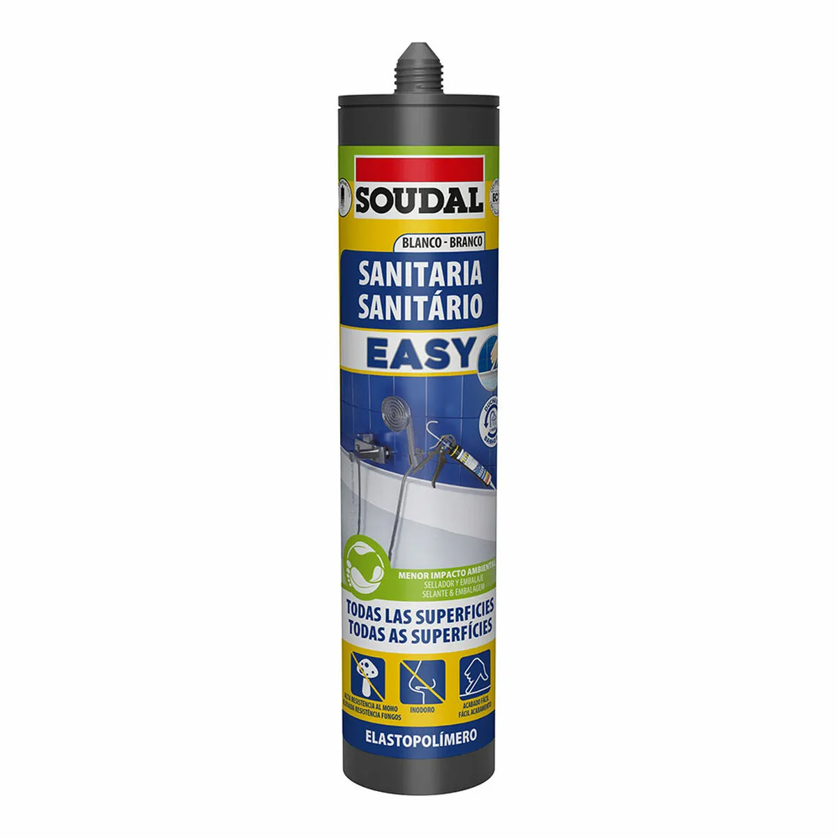 Sigillante Soudal Easy 158090 Bagni Bianco 290 ml