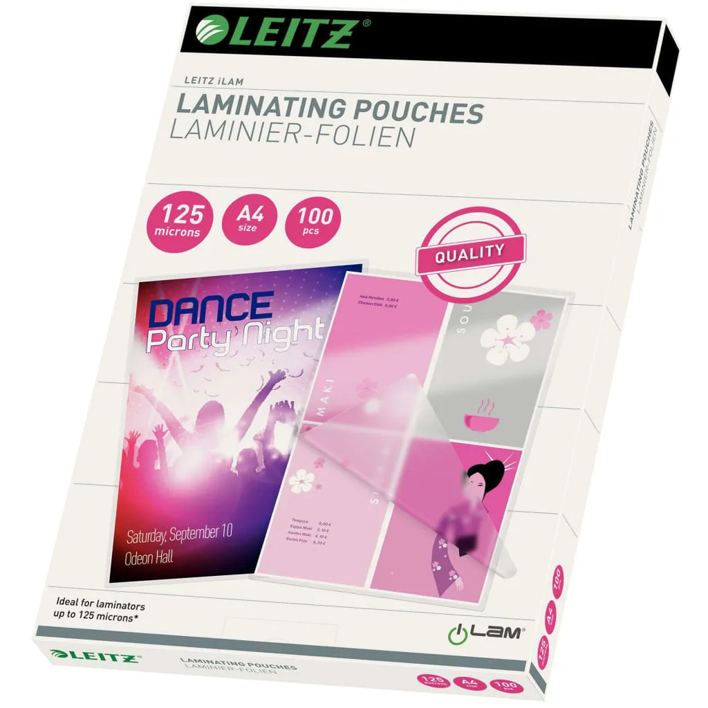 Leitz Sacchetti di Laminazione 125 Micron A4 100 pz