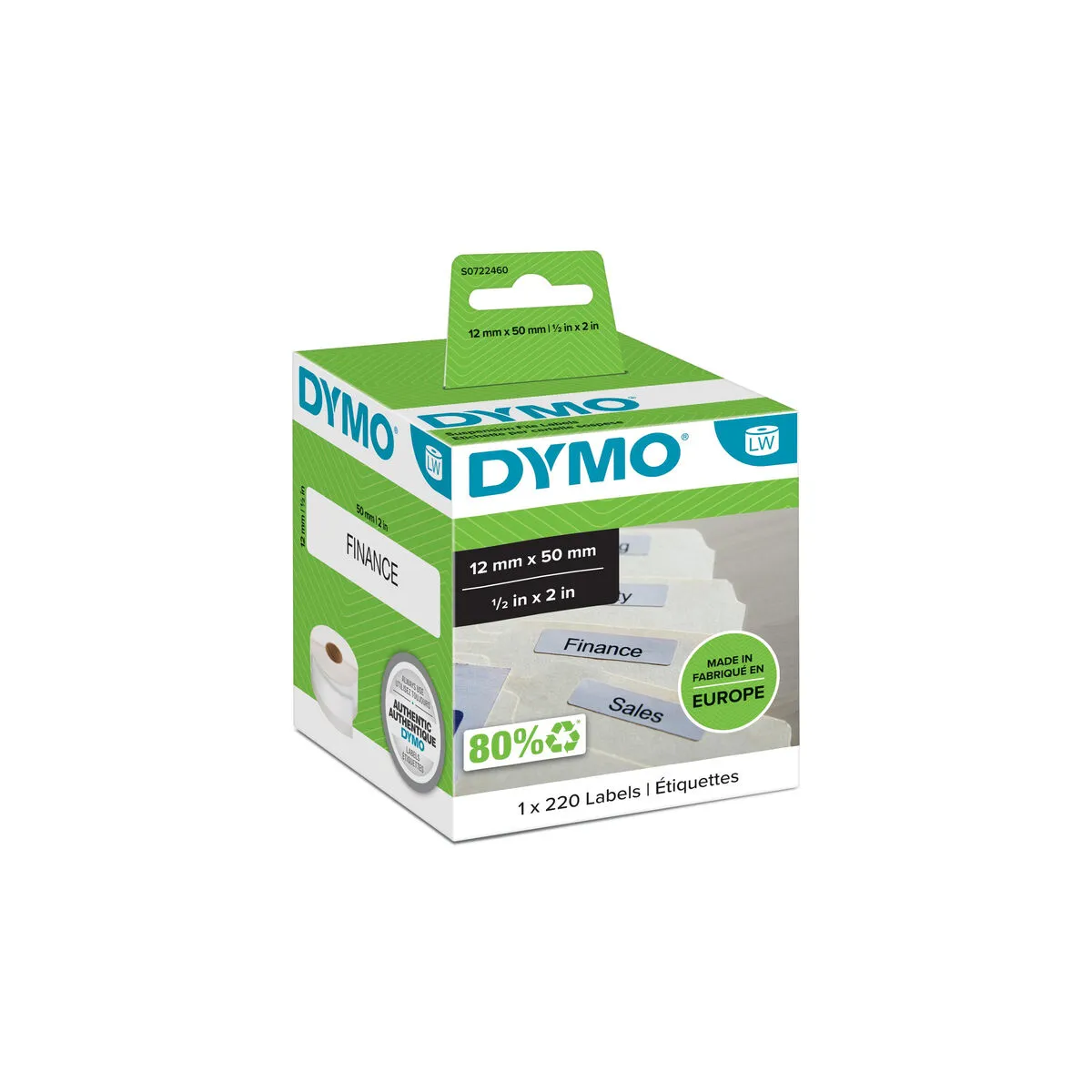 Rotolo di Etichette Dymo 99017 50 x 12 mm LabelWriter™ Bianco (6 Unità)