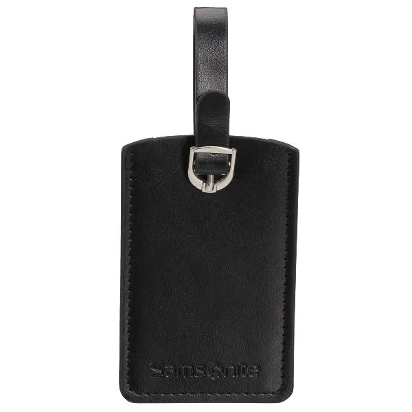 RECTANGLE LUGGAGE TAG X 2 NERO