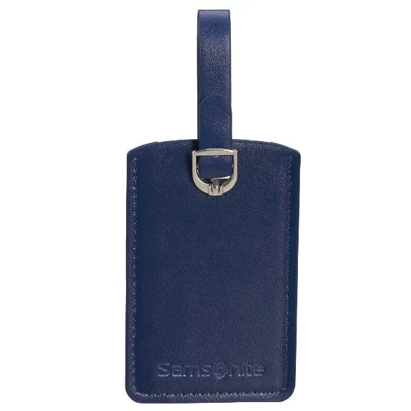 RECTANGLE LUGGAGE TAG X 2 BLU