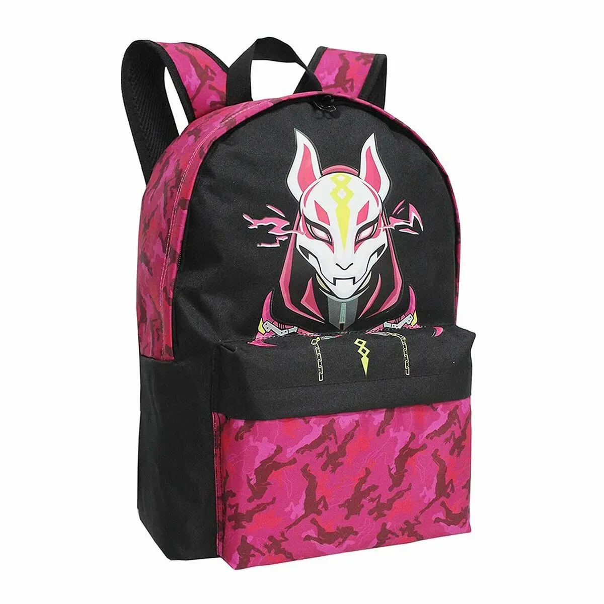 Zaino Scuola Fortnite Max Drift Nero Fucsia (31 x 43 x 13 cm)