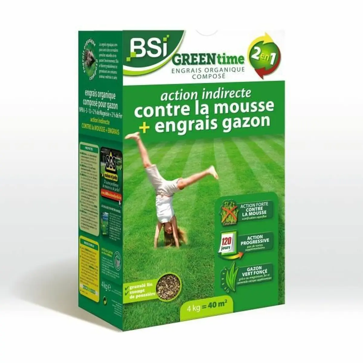 Fertilizzante organico BSI Greentime 4 Kg