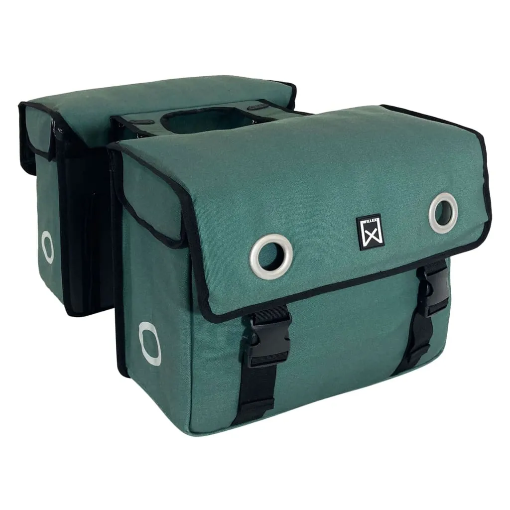 Willex Borse da Bicicletta 40 L Tela Verde