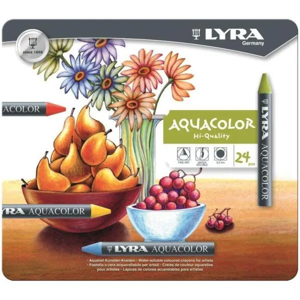 CF24 LYRA ACQUACOLOR PASTELLI CERA