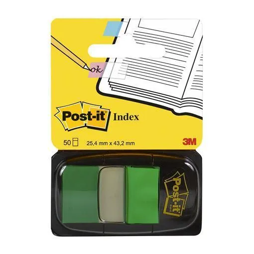 POST-IT INDEX 680-3 VERDE