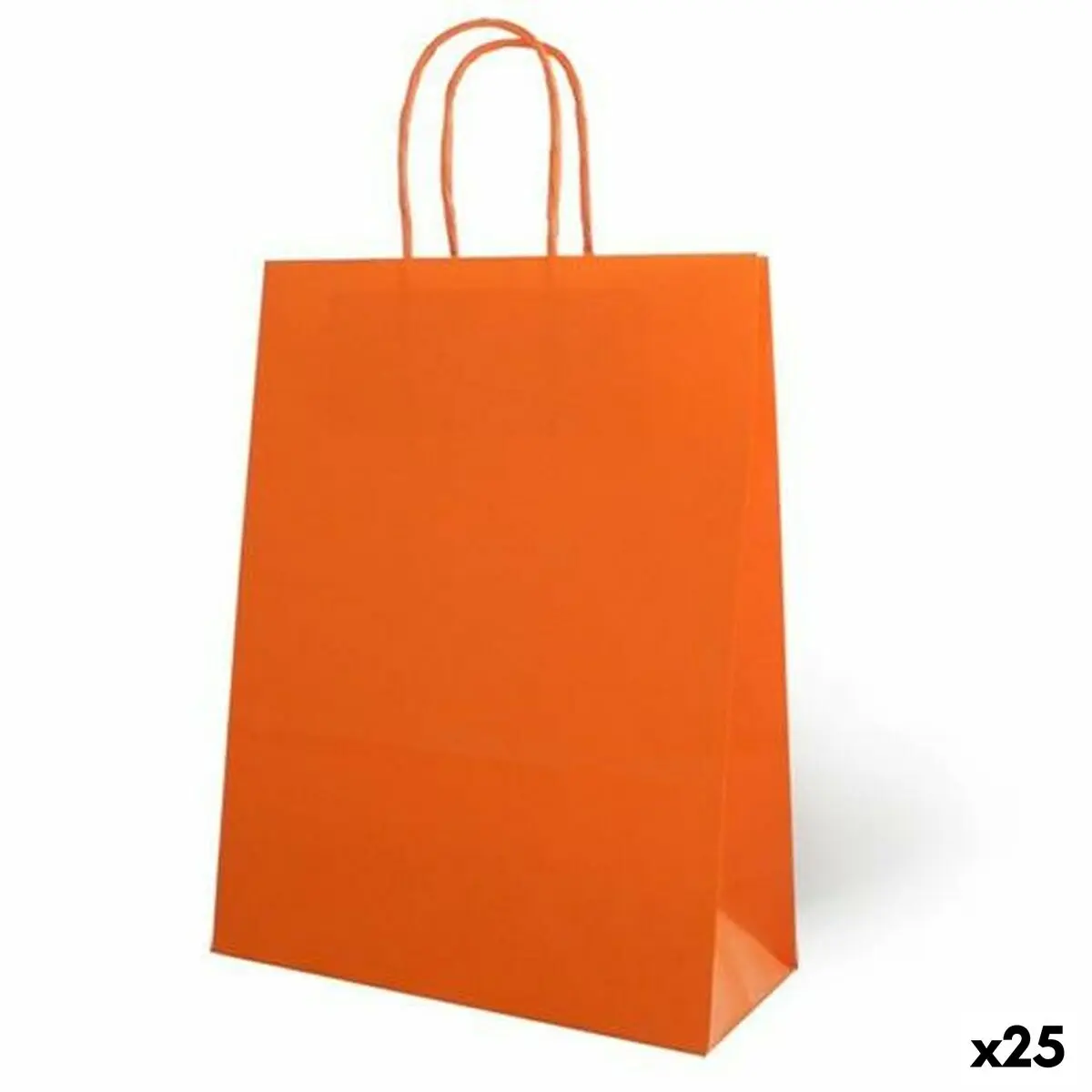 Borse Fama 21 x 11 x 29 cm Arancio Carta Con manici 25 Unità