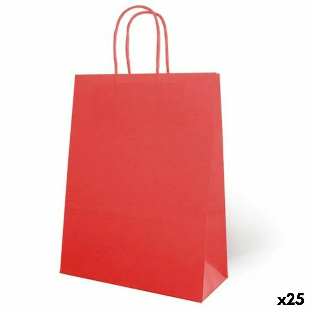 Borse Fama 26 x 10 x 35 cm Rosso Carta Con manici 25 Unità