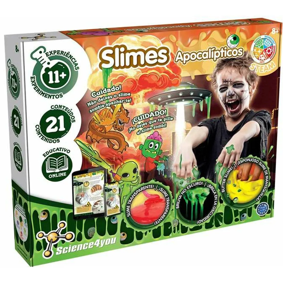 Gioco Fai-da-te Science4you Zombies Slime