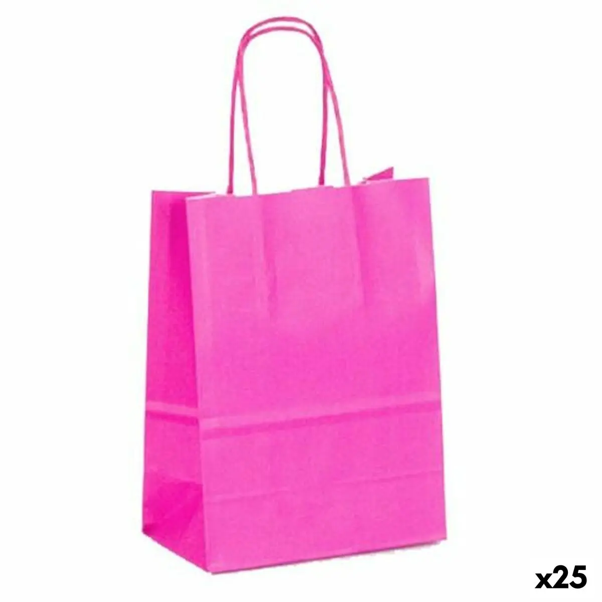 Borse Fama Carta Magenta Con manici 15 x 8 x 21 cm 25 Unità