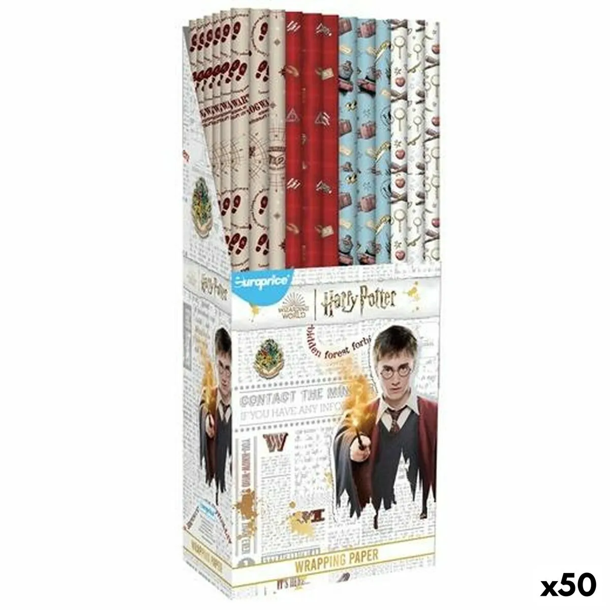 Carta Regalo Harry Potter 70 x 200 cm (50 Unità)