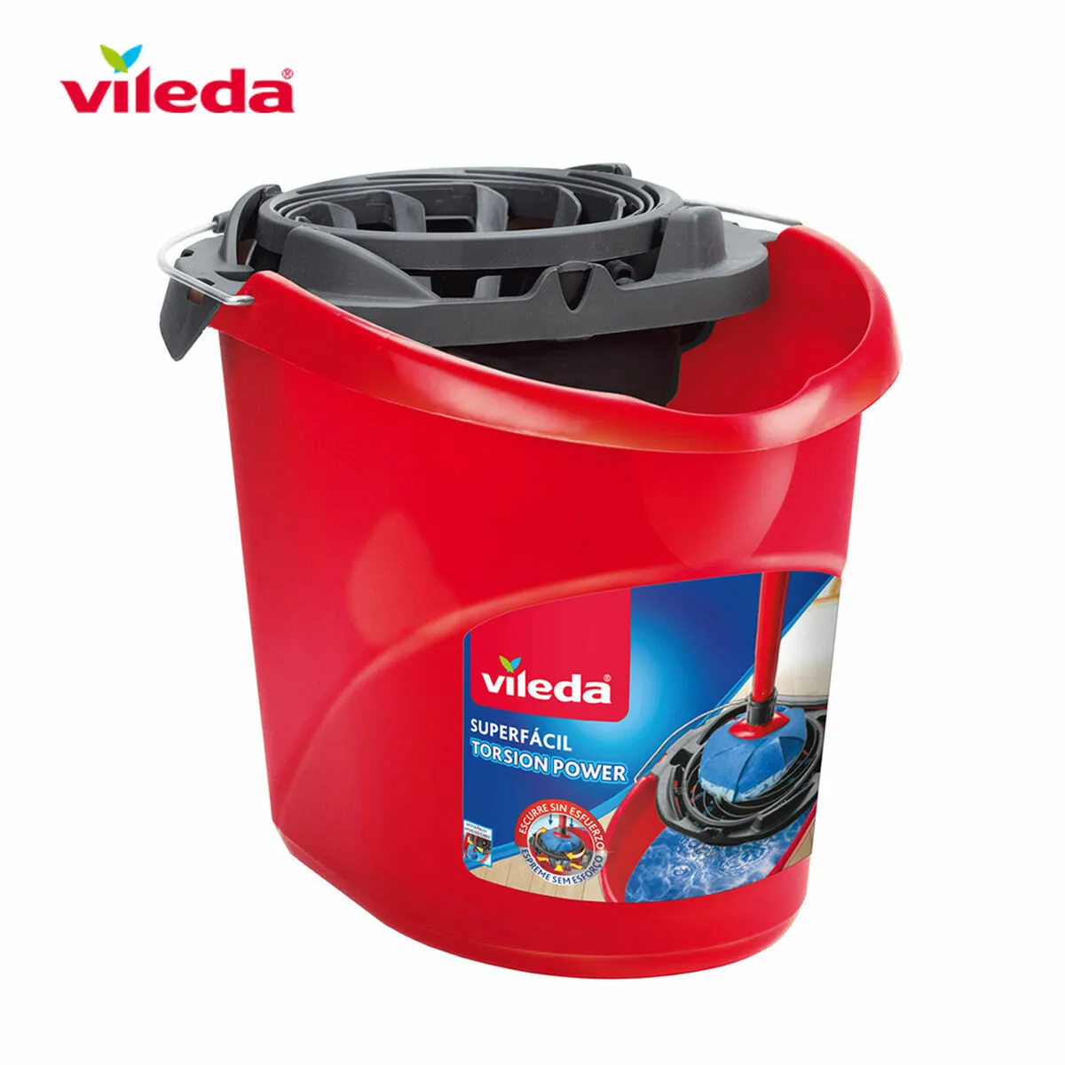 Secchio per Pavimenti Vileda Rosso 10 L