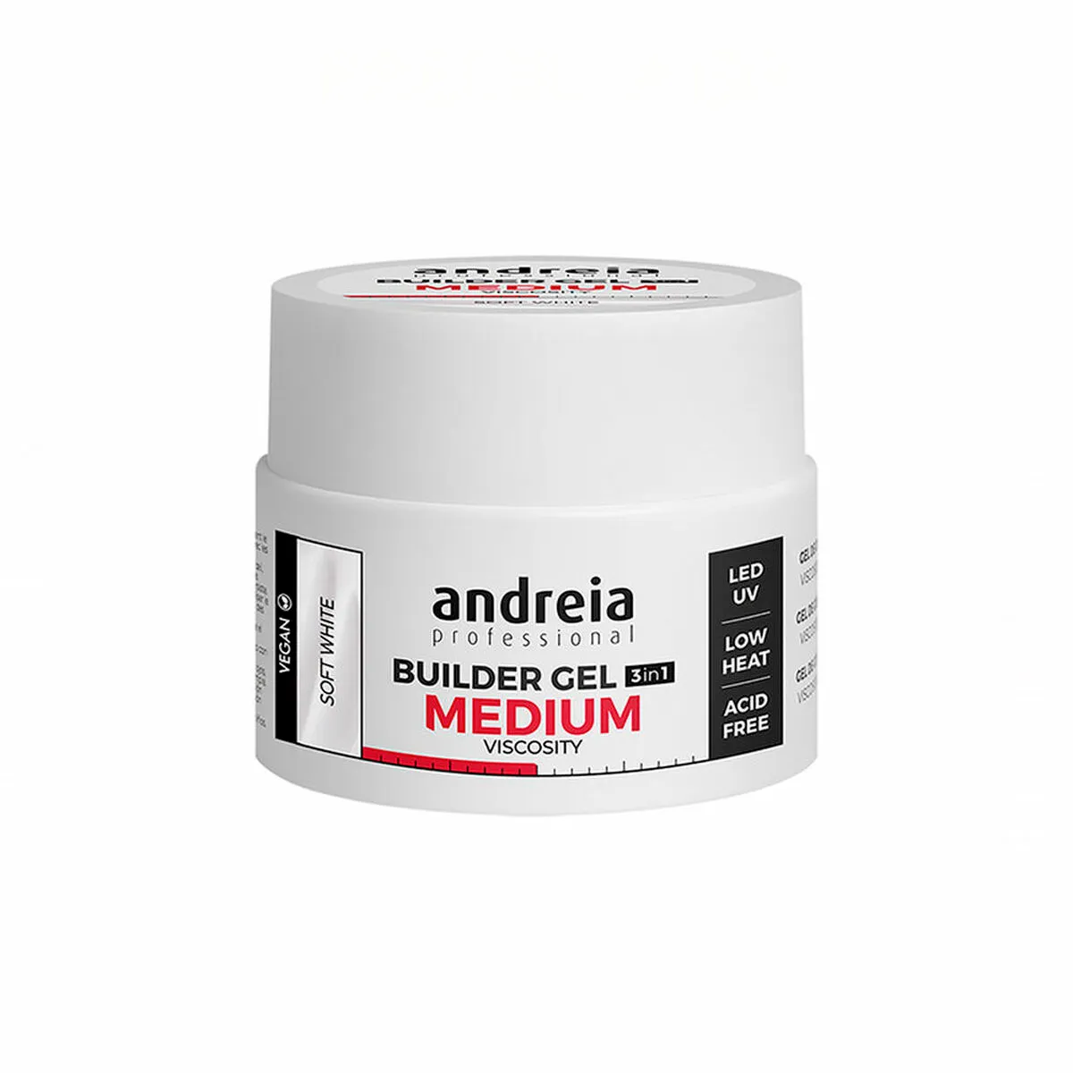 Gel per unghie Medium Viscosity Andreia HG0BGMVSW44 Bianco (44 g)