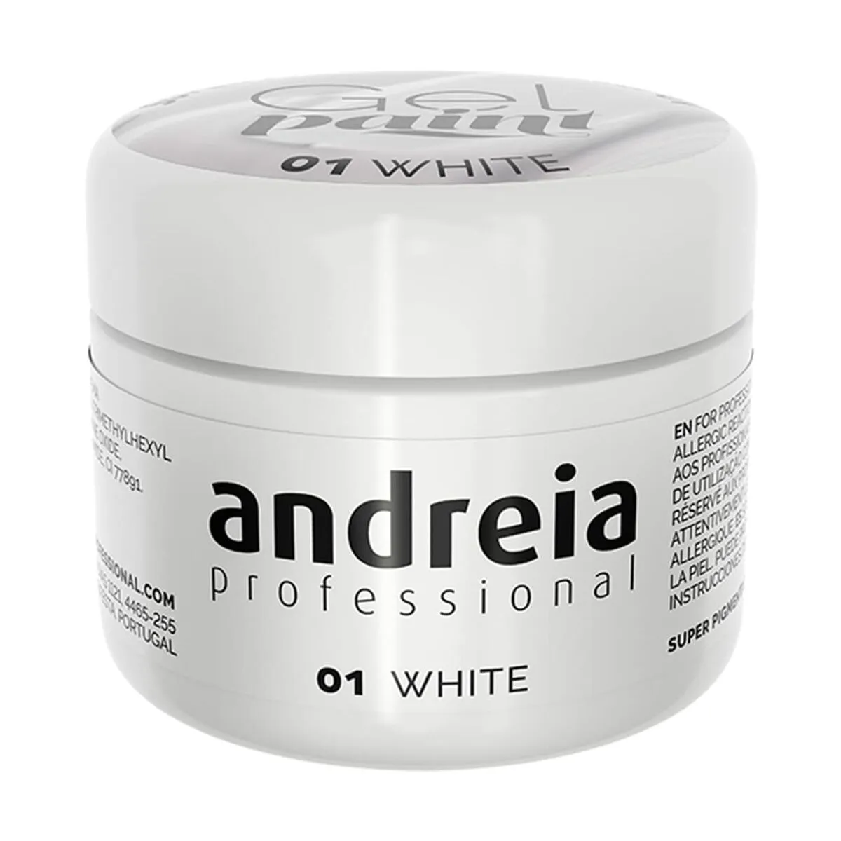 Smalto per unghie in gel Andreia Gel Paint 4 ml Bianco Nº 01