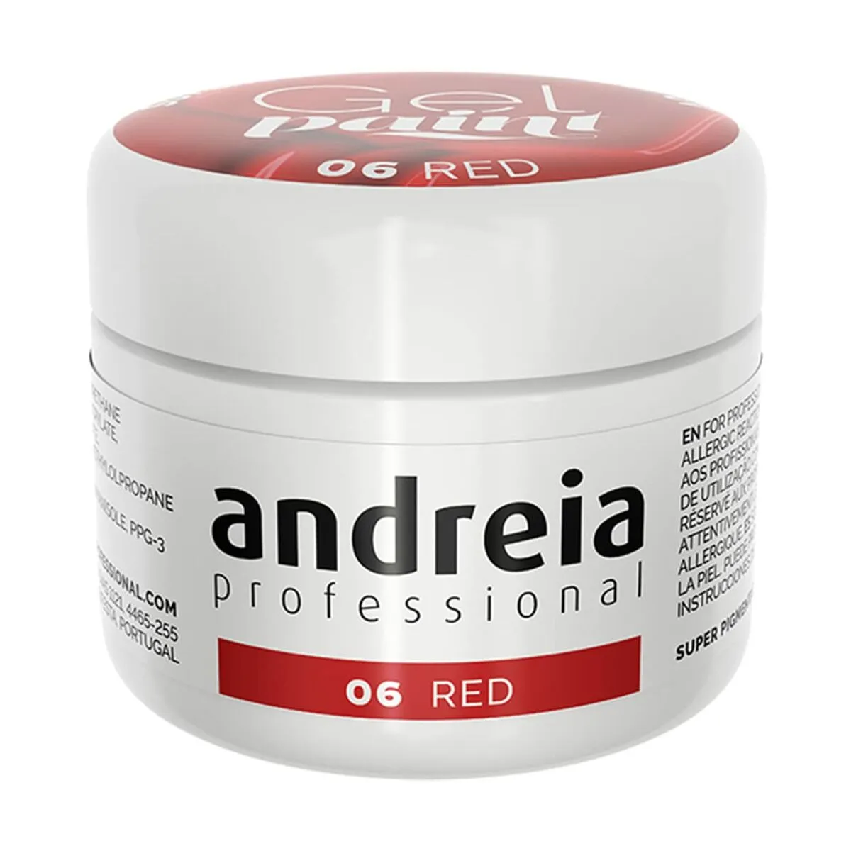 Smalto per unghie in gel Andreia Gel Paint 4 ml Rosso Nº 06