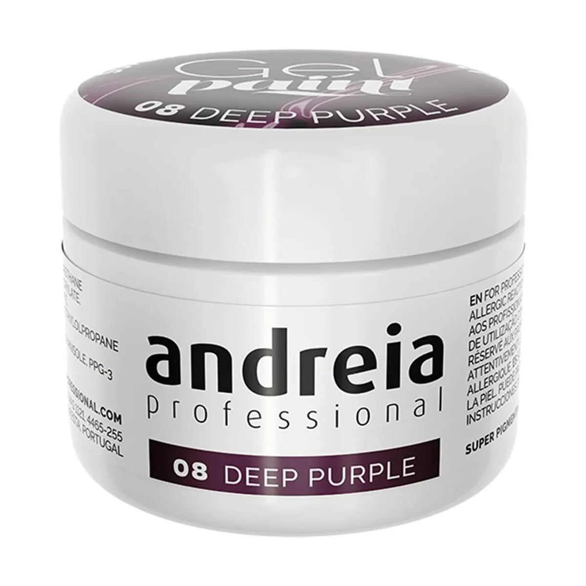 Smalto per unghie in gel Andreia Gel Paint 4 ml Viola Nº 08