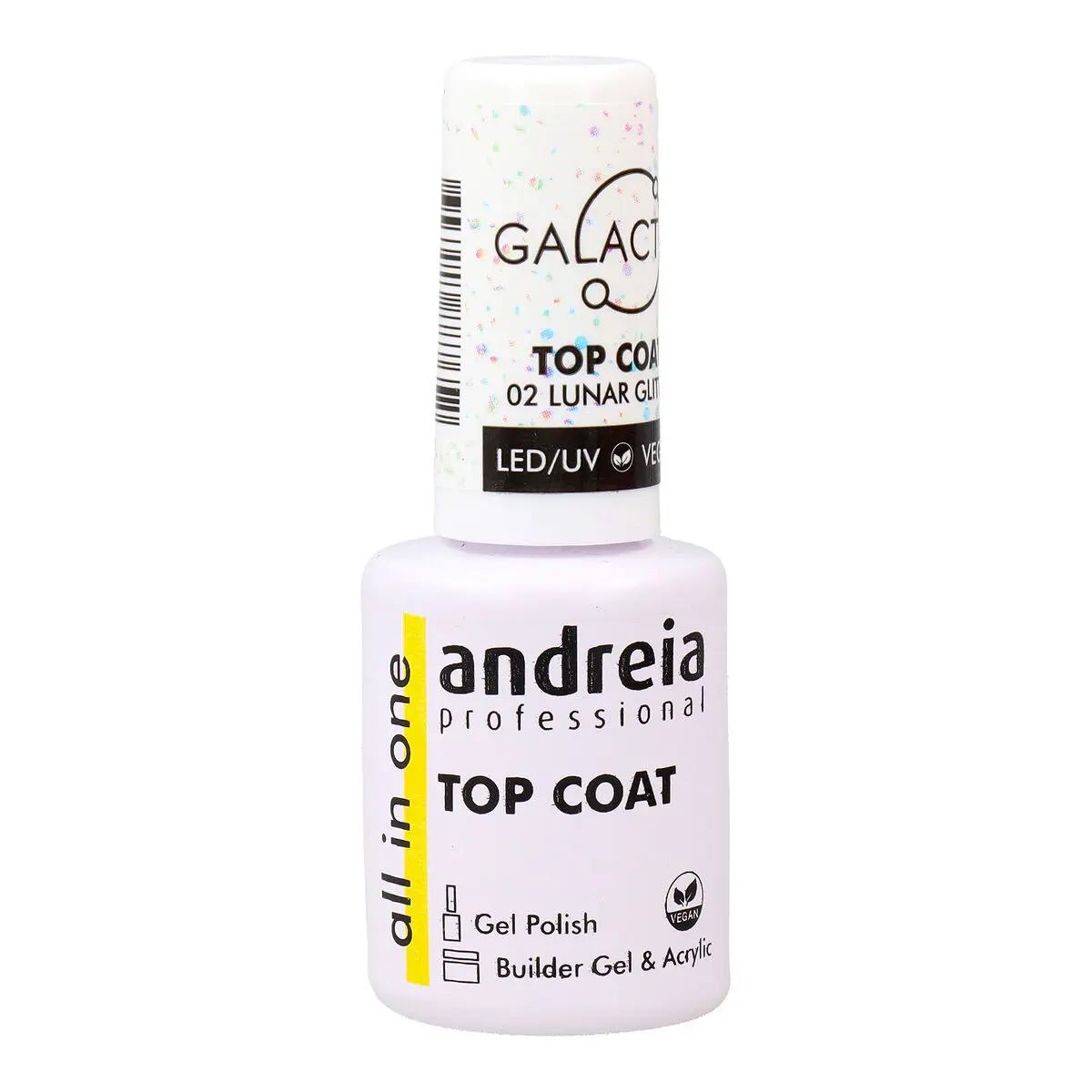 Smalto per unghie Andreia Galactic Top Coat Nº 02 Lunar Glitter 10,5 ml