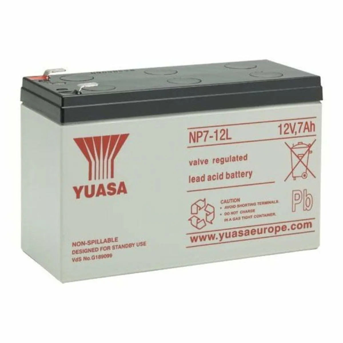 Batteria per Gruppo di Continuità UPS Yuasa NP7-12L 7 Ah