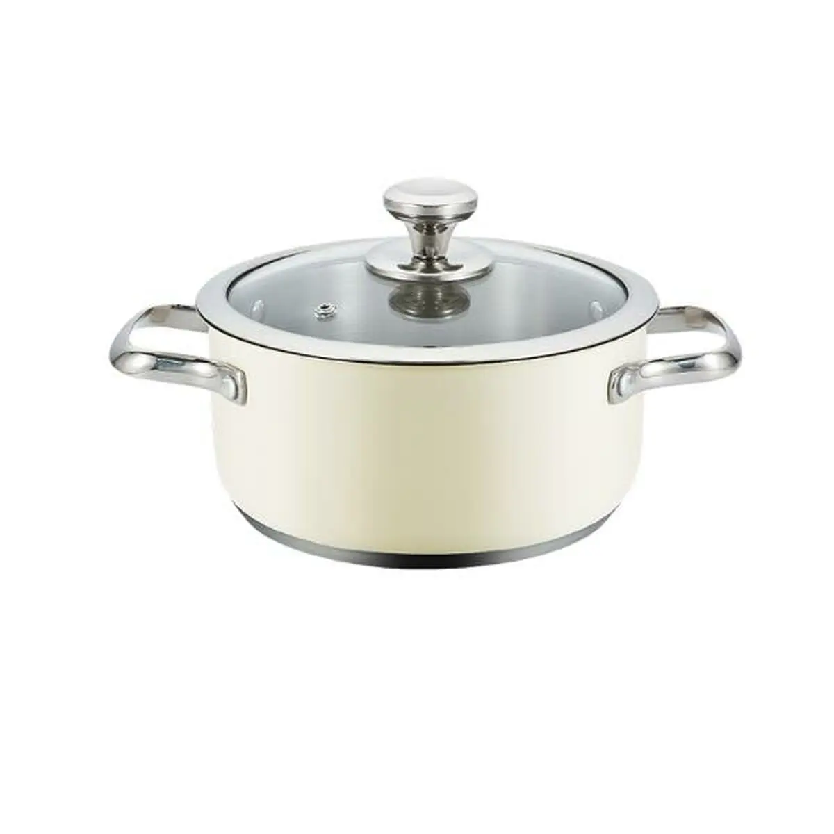 Casseruola con coperchio Haeger PA-16H.005A Beige Ø 16 cm