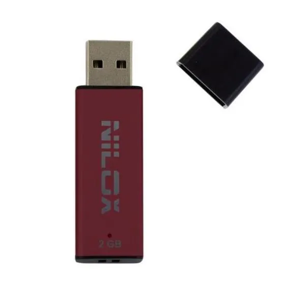 USB NILOX 2GB 2.0 A ROSSA