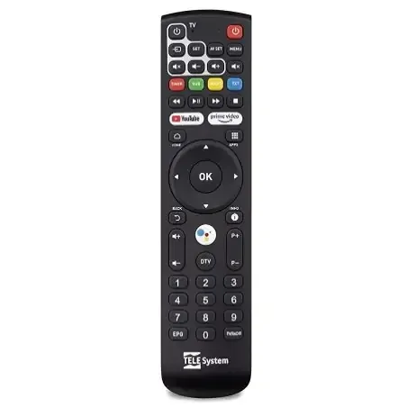 tele system 58035013 telecomando bluetooth sintonizzatore tv pulsanti