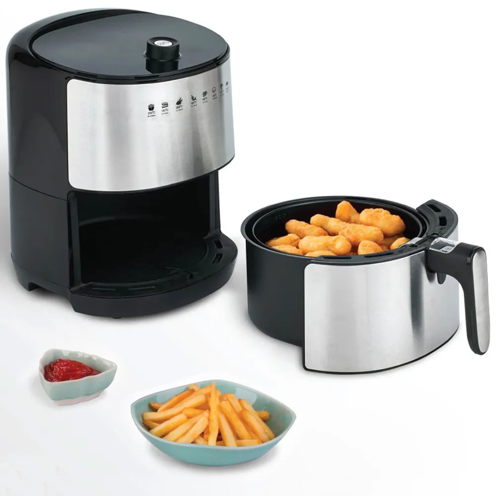 Friggitrice ad Aria Calda Golden Airfryer 3,2 LT AF 68 A Timer 60 Minuti 1500 W (1)