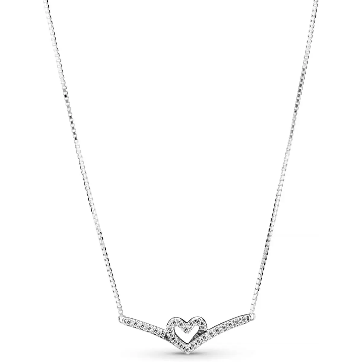 Collana Donna Pandora SPARKLING WISHBONE HEART