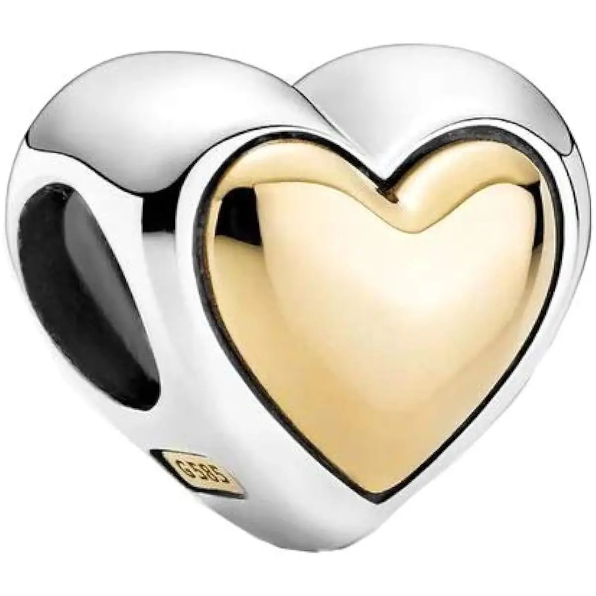 Charm da Donna Pandora DOMED GOLDEN HEART