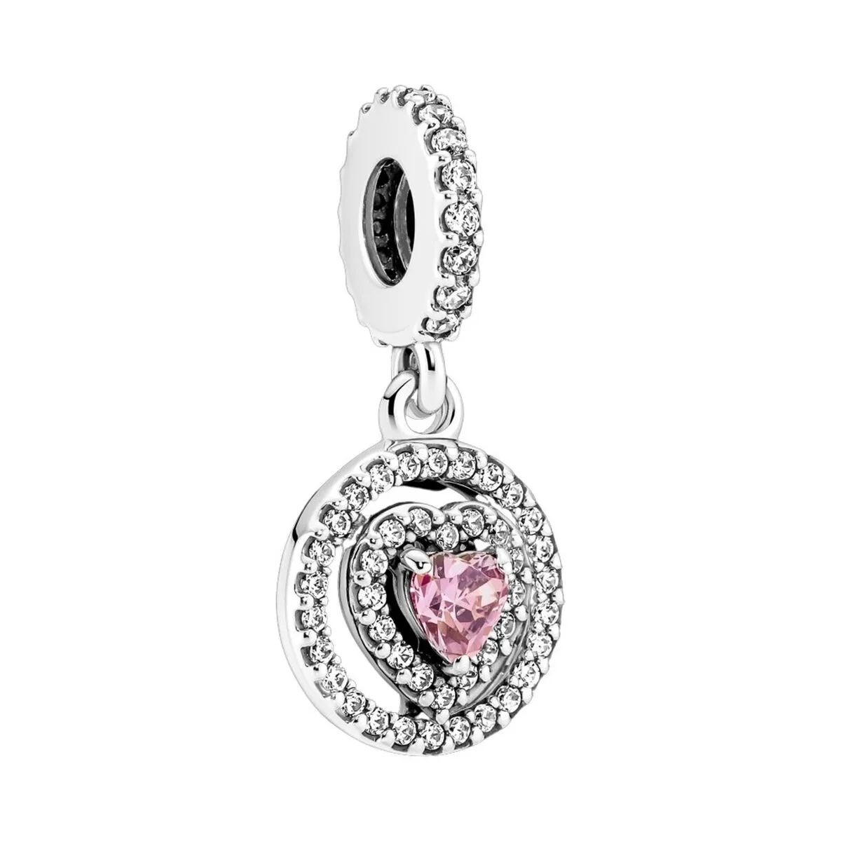 Perlina Donna Pandora SPARKLING DOUBLE HALO HEART