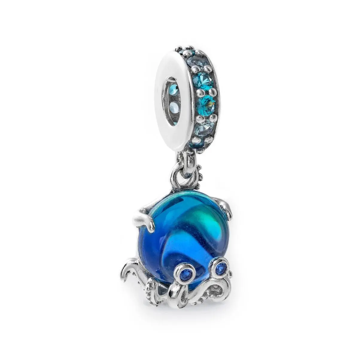 Perlina Donna Pandora MURANO GLASS CUTE OCTOPUS