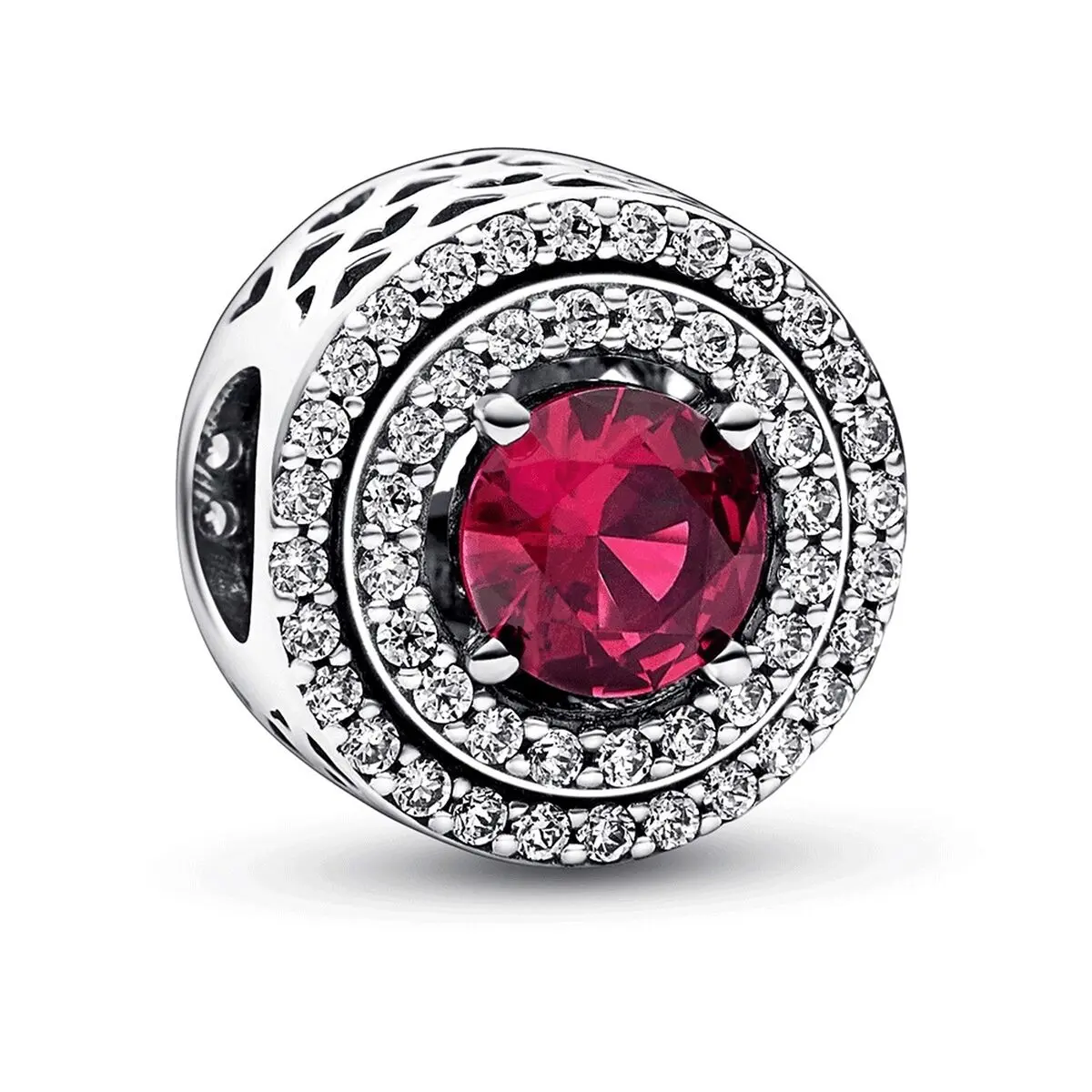 Charm da Donna Pandora RED SPARKLING LEVELLED ROUND