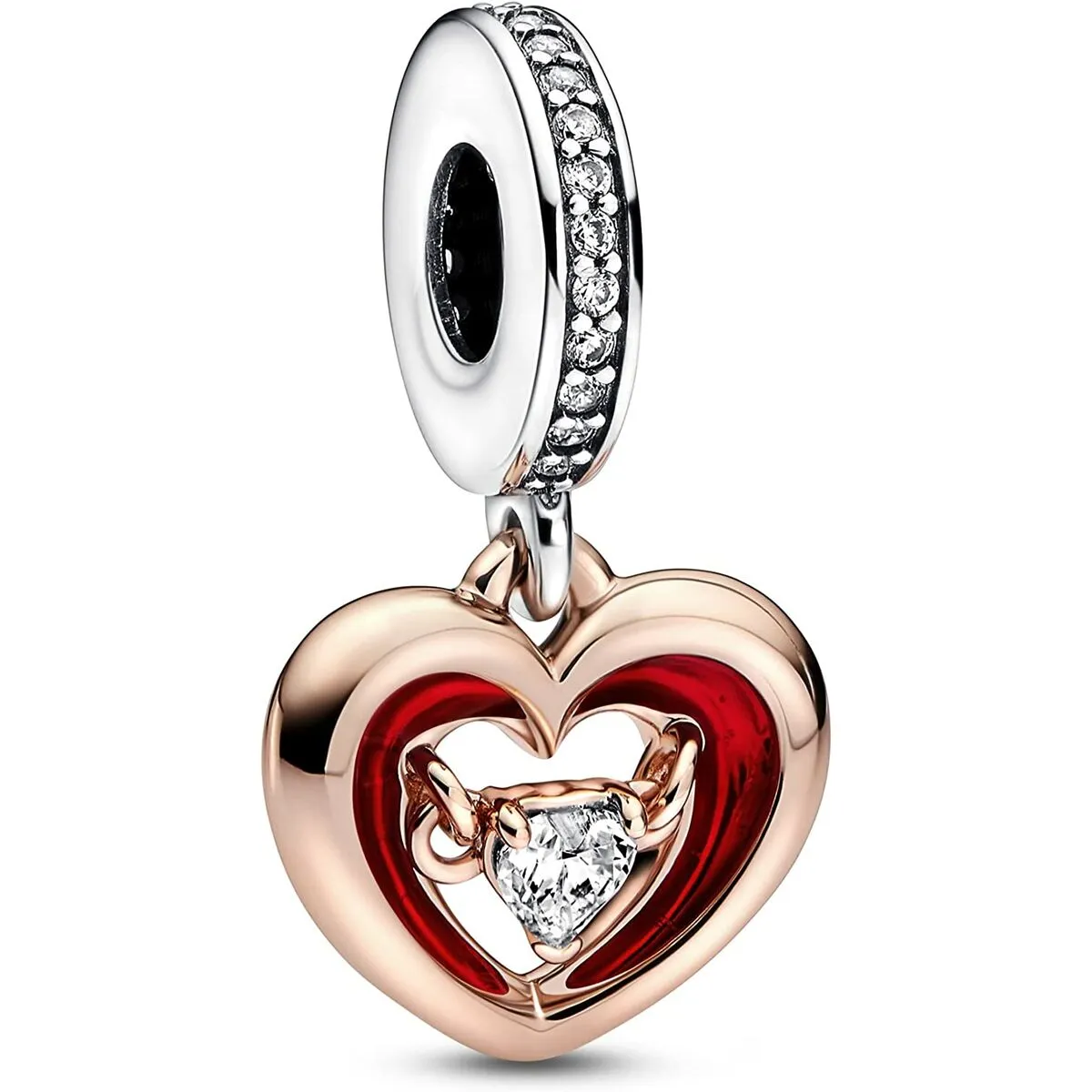 Charm da Donna Pandora TWO-TONE RADIANT HEART