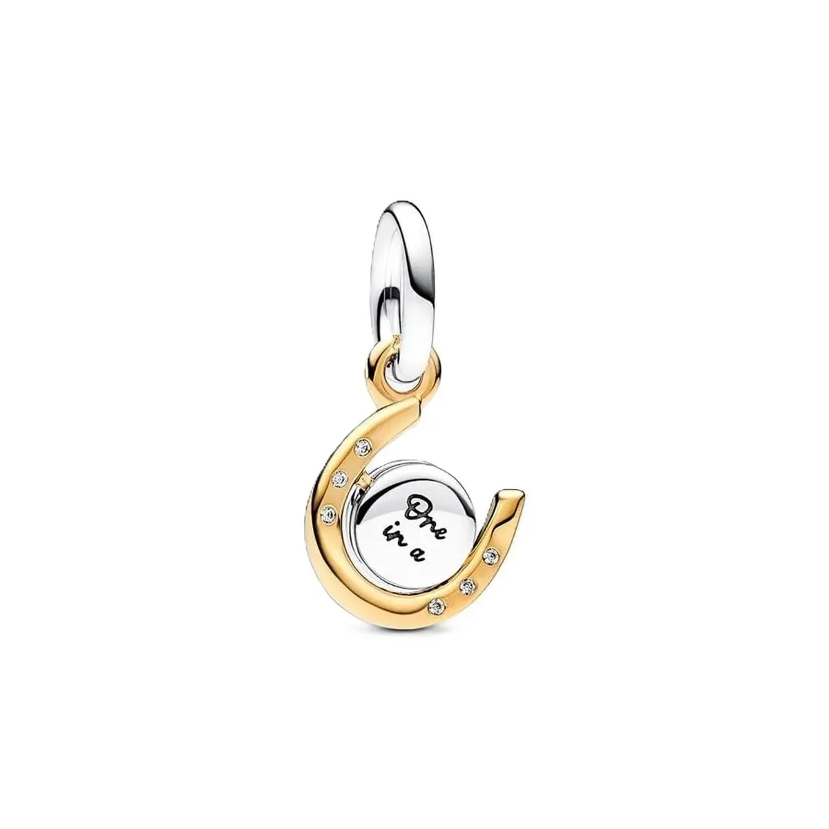 Charm da Donna Pandora SPINNING DISC HORSESHOE DANGLE