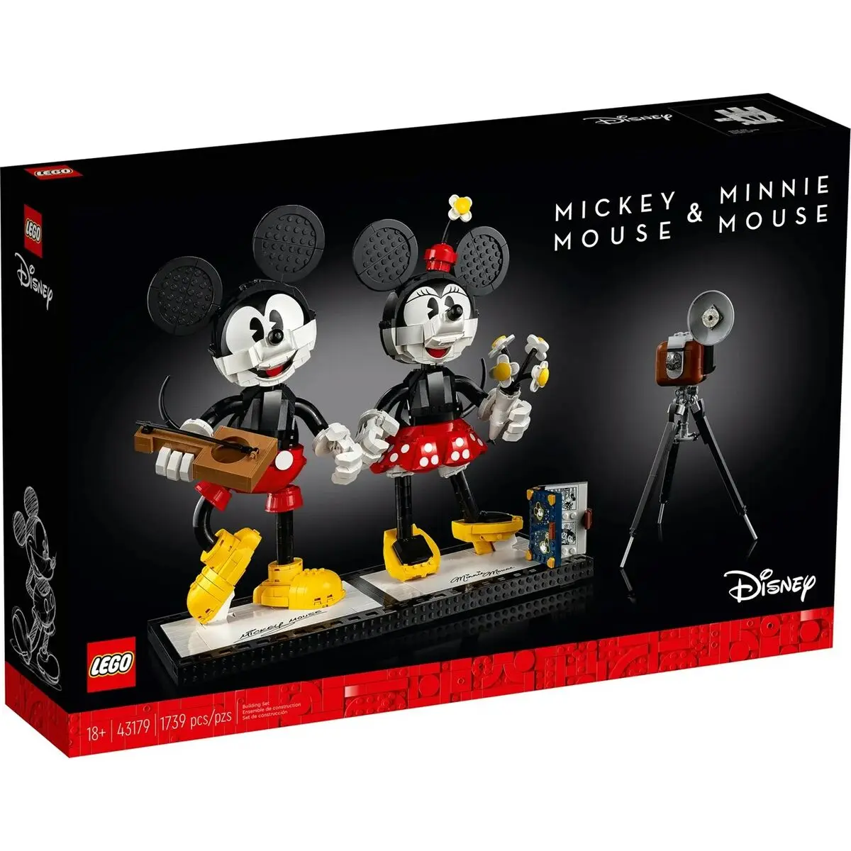 Set di Costruzioni Lego Mickey Mouse y Minnie Mouse Nero