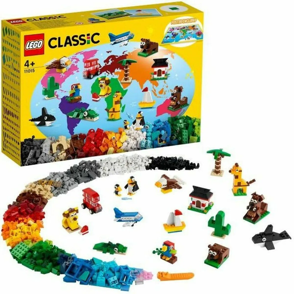 Playset Lego 11015 Classic Creative Bricks 'Around the World' (15 Pezzi)