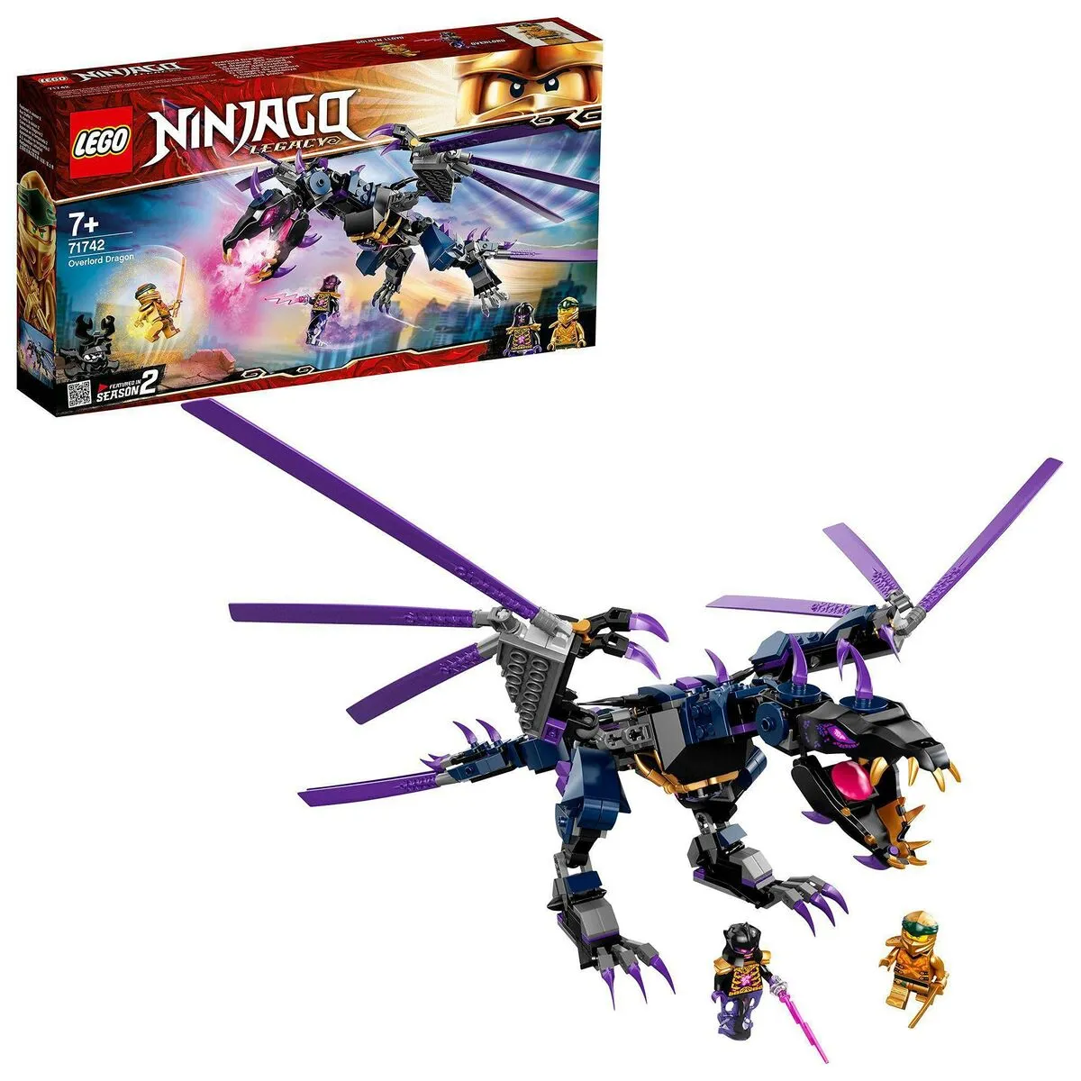 Playset Lego Ninjago Legacy: Overlord Dragon 71742 372 Pezzi 45 x 12 x 46 cm